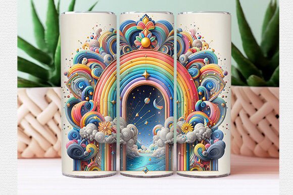 Download Rainbow Tumbler Wrap - Premium Resources