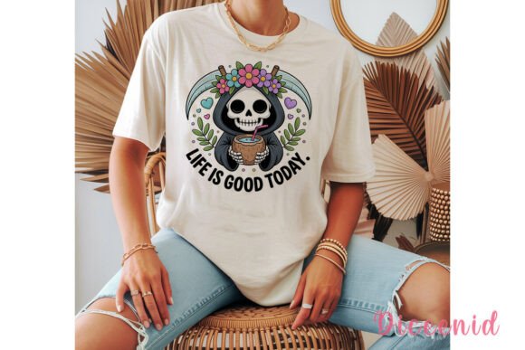 Download Cute Grim Reaper Coconut Sublimation PNG - Coconut sublimation Collection