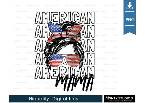 Download USA American Mama Sublimation Design - Mama sublimation Collection