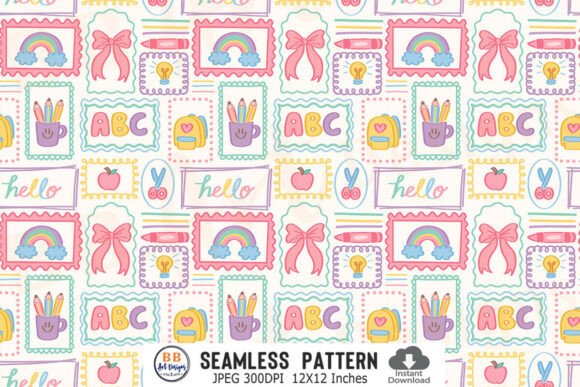 Download Doodle School Supplies Pattern Seamless - School supplies Collection