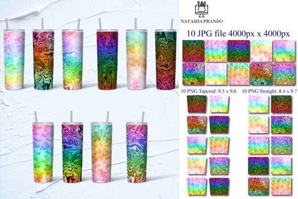 Download Rainbow Tumbler Bundle, Rainbow Print - Premium Bundle