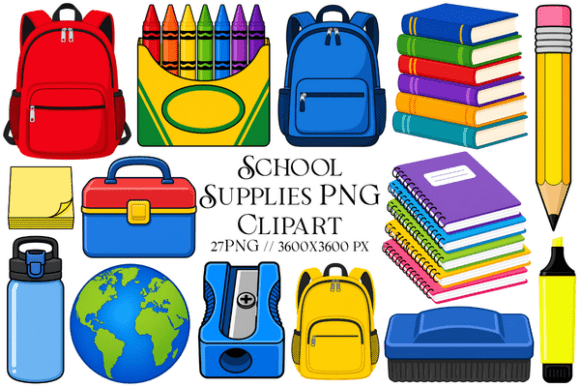 Download School Supplies PNG Clipart - School supplies Collection