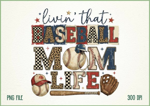 Download Livin’ That Baseball Sports Mom Life PNG - Mom life Collection