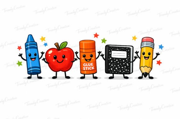Download Back to School Supplies Sublimation PNG - School supplies Collection