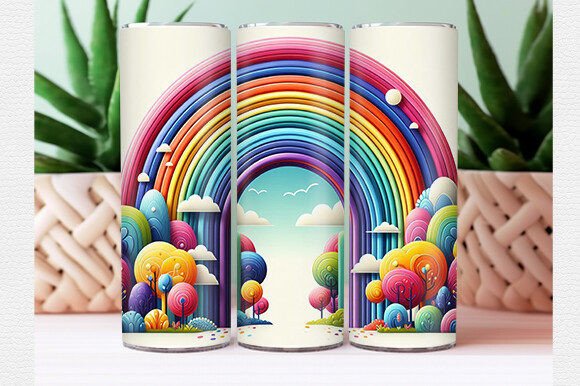 Download Rainbow Tumbler Wrap - Premium Resources
